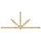 Ekena Millwork Kennewick Rough Sawn Timber Gable Bracket, Douglas Fir, 96"W x 40"H x 4"D x 4"F, 10/12 Pitch GBW096X40X0404KEN00RDF - alternate 1
